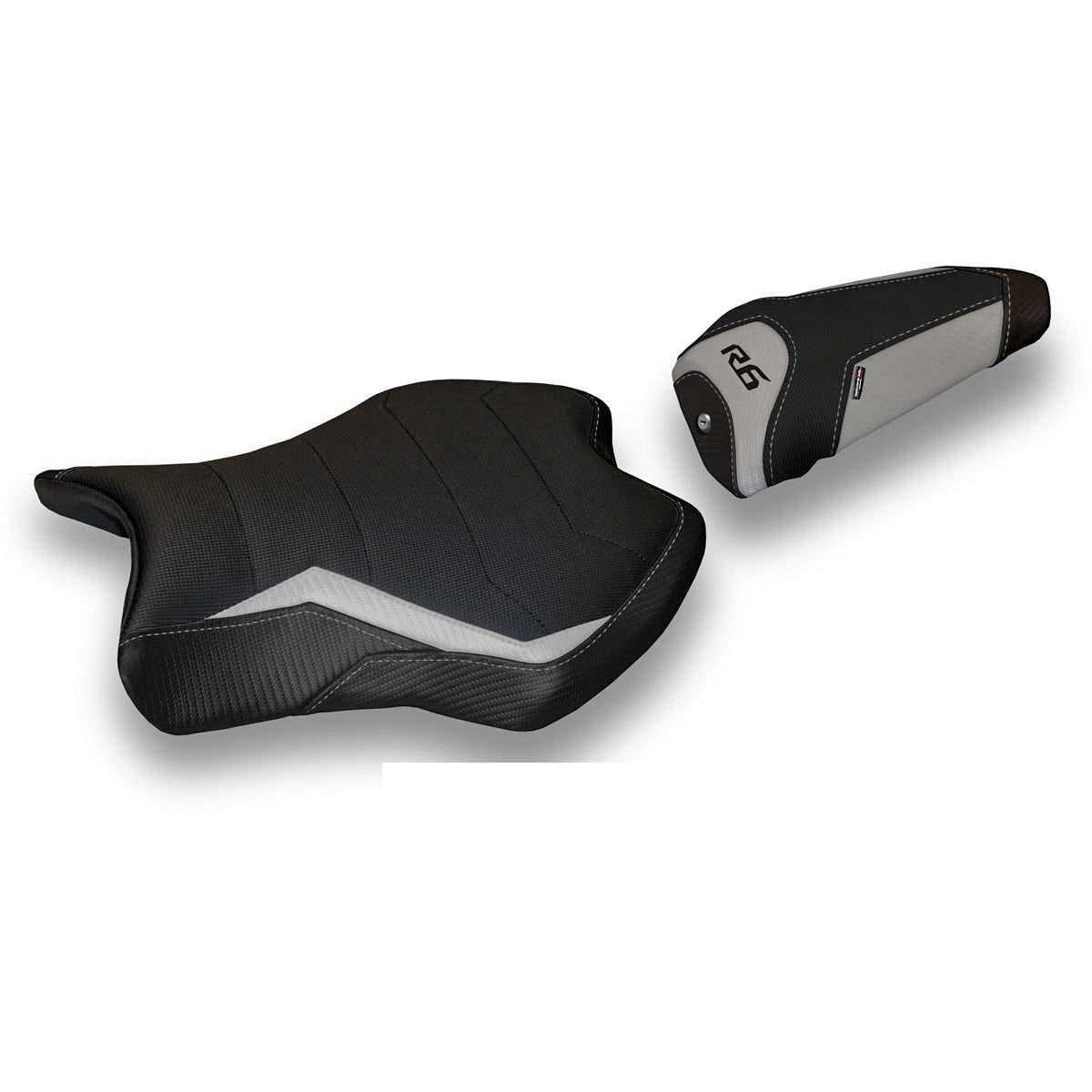 Yamaha YZF R6 2017-2025 Seat Cover Tappezzeria Italia Comfort in Silver