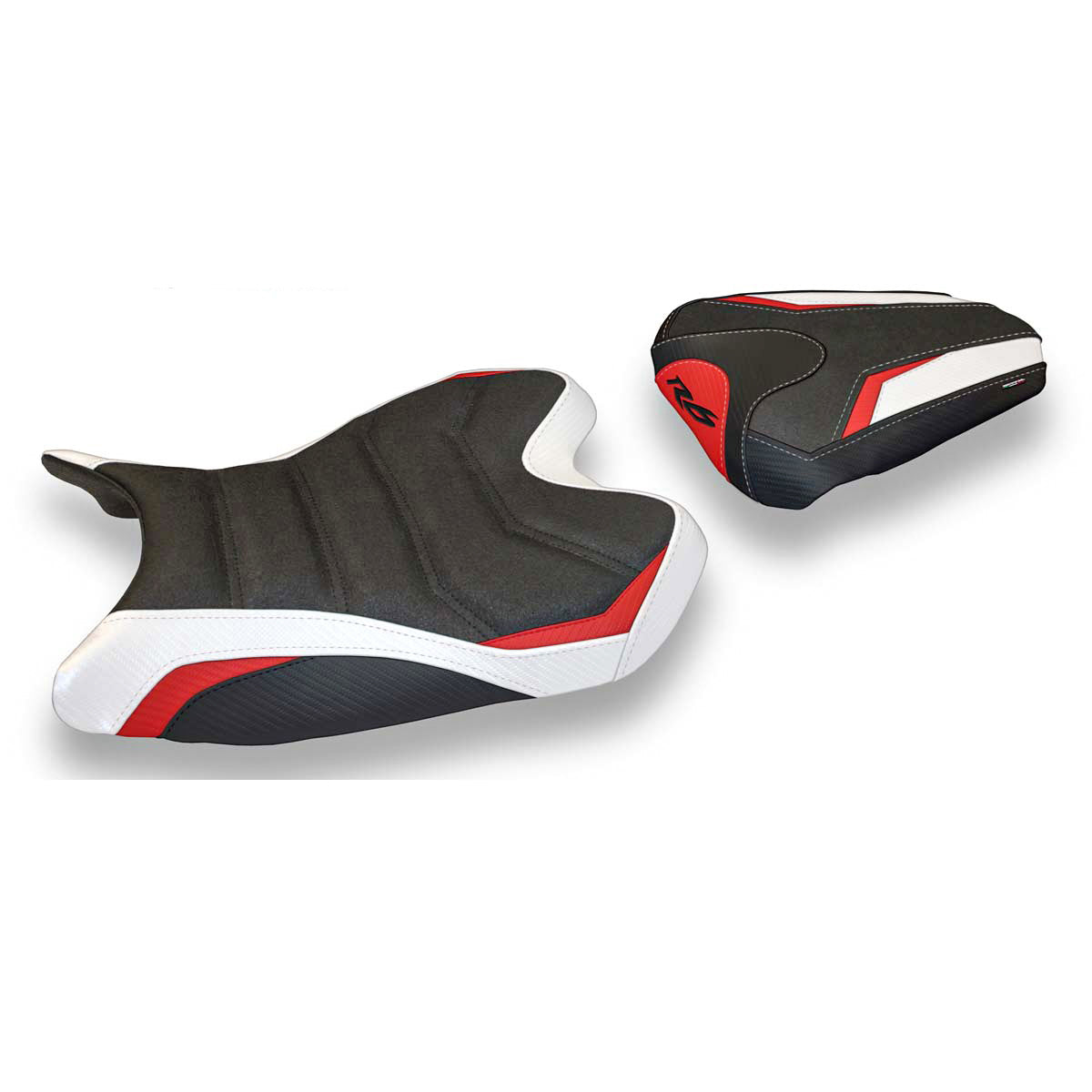 Yamaha YZF R6 2008-2016 Seat Cover Tappezzeria Italia Ultragrip in White and Red SE