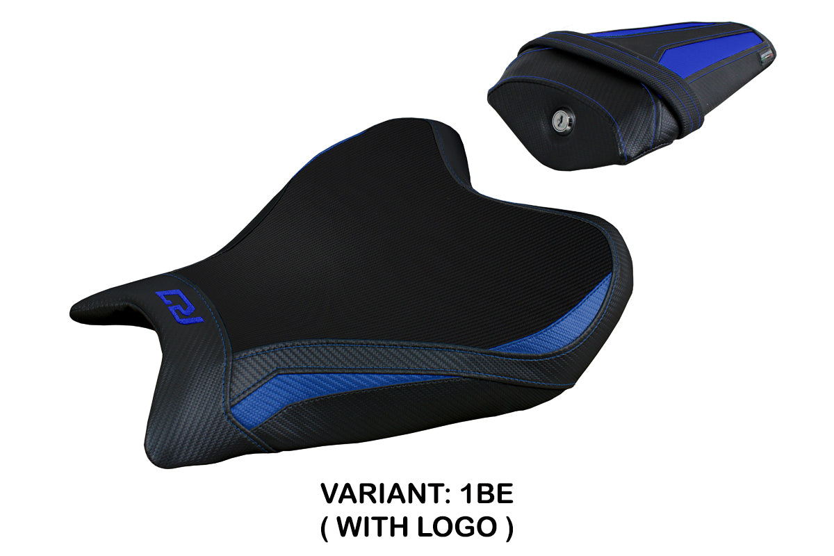 Yamaha YZF R7 2021-2025 Seat Cover Tappezzeria Italia Blue and Black