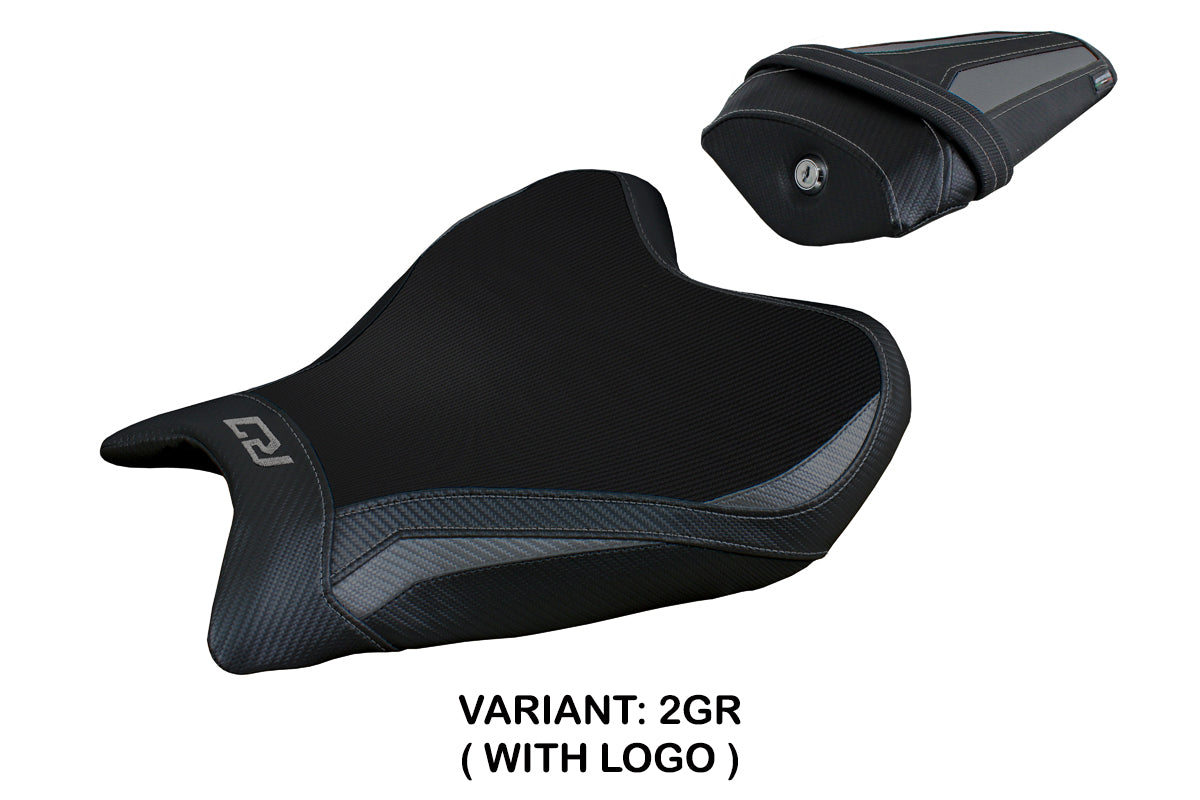 Yamaha YZF R7 2021-2025 Seat Cover Tappezzeria Italia in Grey and Black