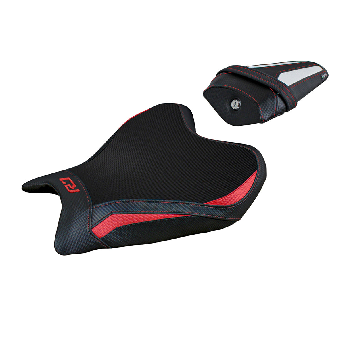 Yamaha YZF R7 2021-2025 Seat Cover Tappezzeria Italia Red, White and Black SE