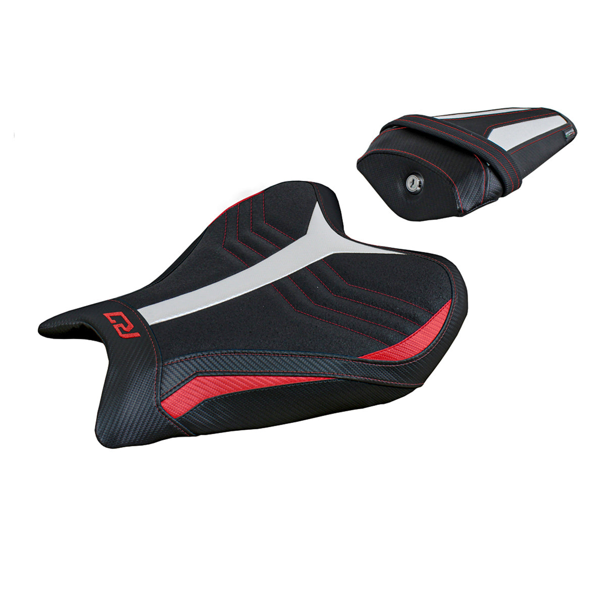 Yamaha YZF R7 2021-2025 Seat Cover Tappezzeria Italia Ultragrip in Red, White and Black SE