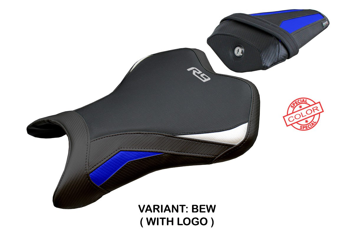 Yamaha R9 2025 Seat Cover Tappezzeria Blue White Black