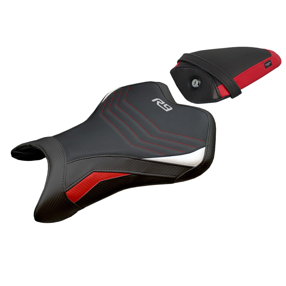 Yamaha R9 2025 Seat Cover Tappezzeria Comfort Red White Black
