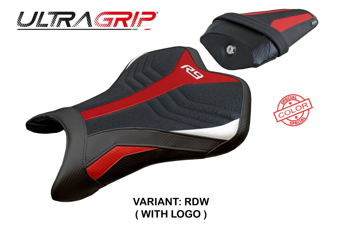 Yamaha R9 2025 Seat Cover Tappezzeria Ultragrip Red White Black