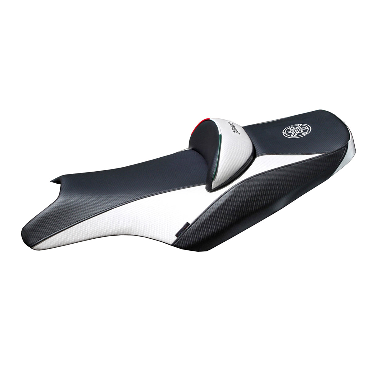 Yamaha T-Max 2008-2016 Seat Cover Tappezzeria Italia in White and Black