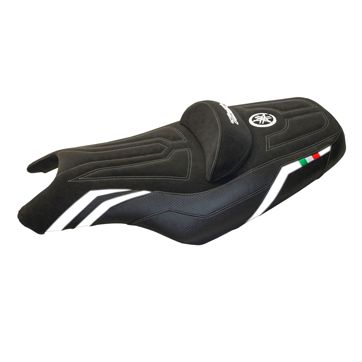 Yamaha T-Max 2008-2016 Seat Cover Tappezzeria Italia in Black and White