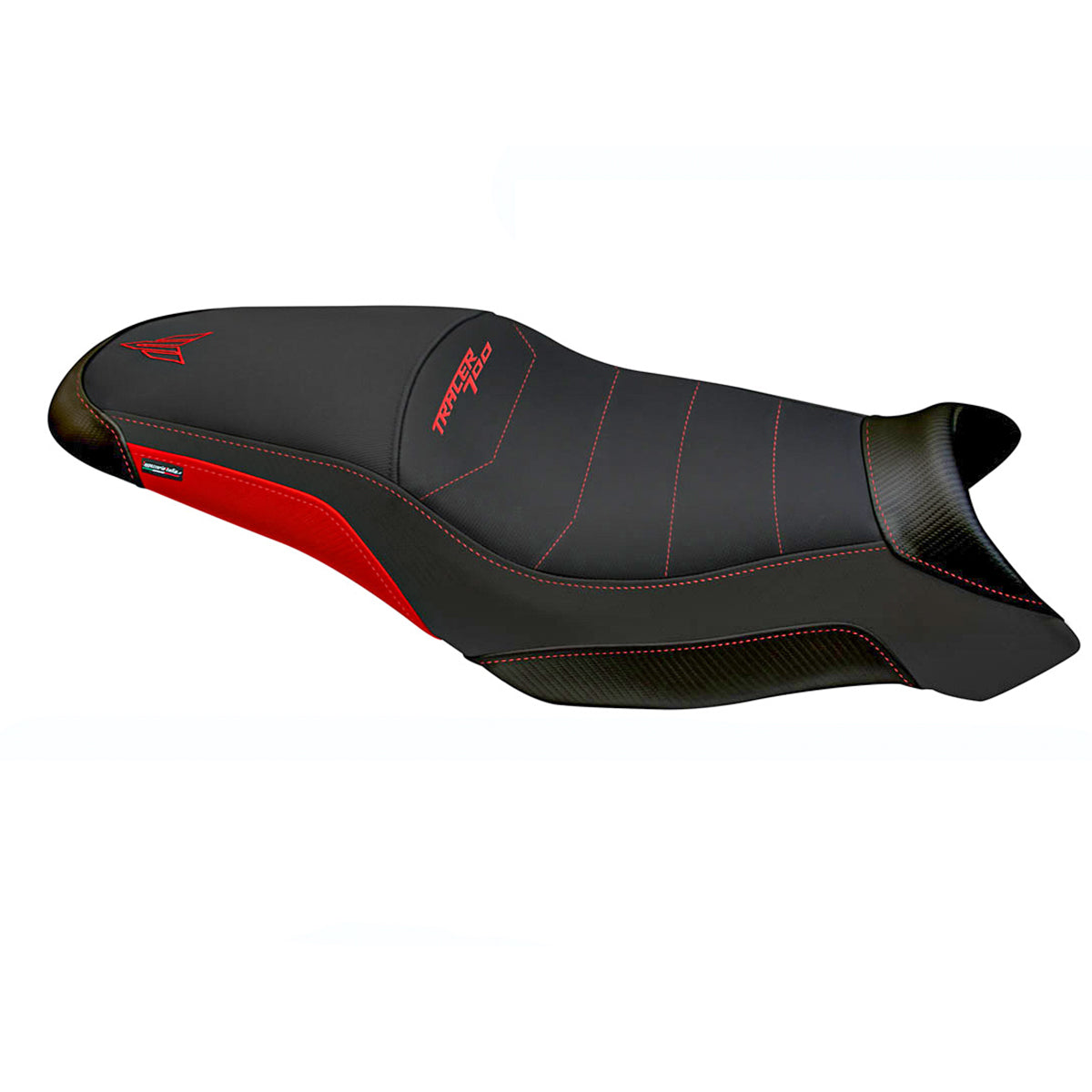 Yamaha Tracer 700 2021-2025 Seat Cover Tappezzeria Italia Comfort in Red and Black