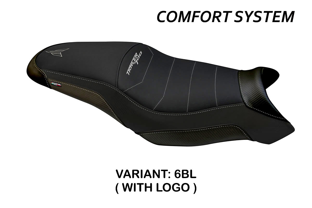 Yamaha Tracer 700 2021-2025 Seat Cover Tappezzeria Italia Comfort in and Black