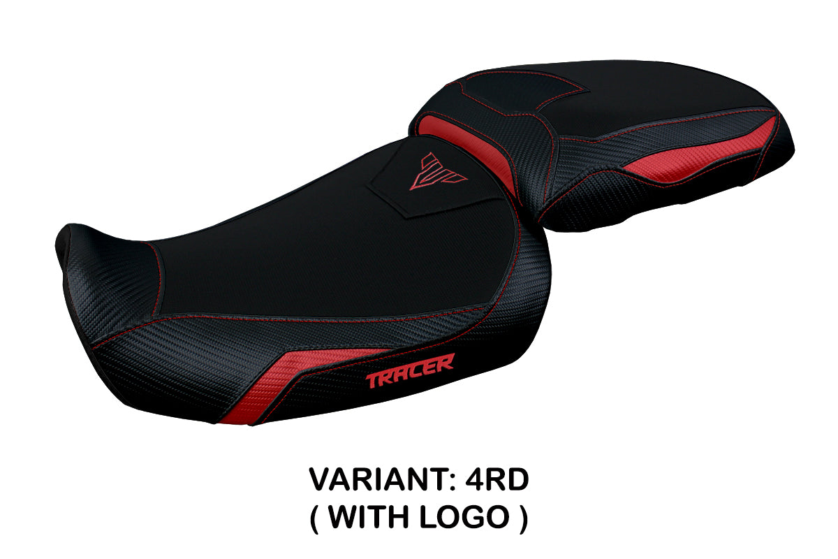 Yamaha Tracer 9 9GT 2021-2024 Seat Cover Tappezzeria Italia in Red and Black