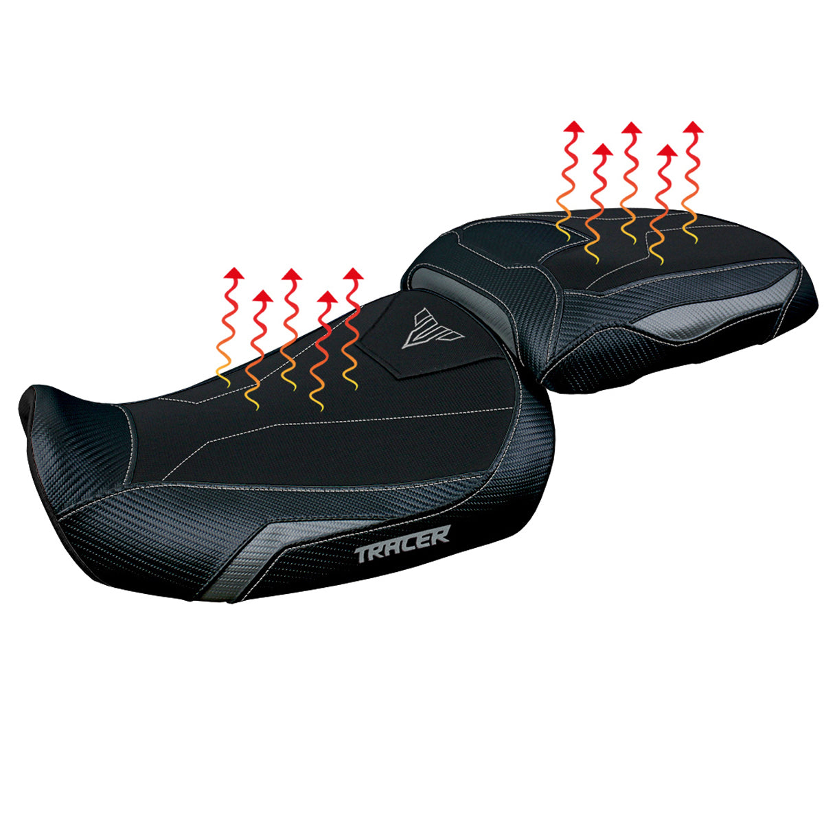 Yamaha Tracer 9 9GT 2021-2024 Seat Cover Tappezzeria Italia Comfort Heated in Grey