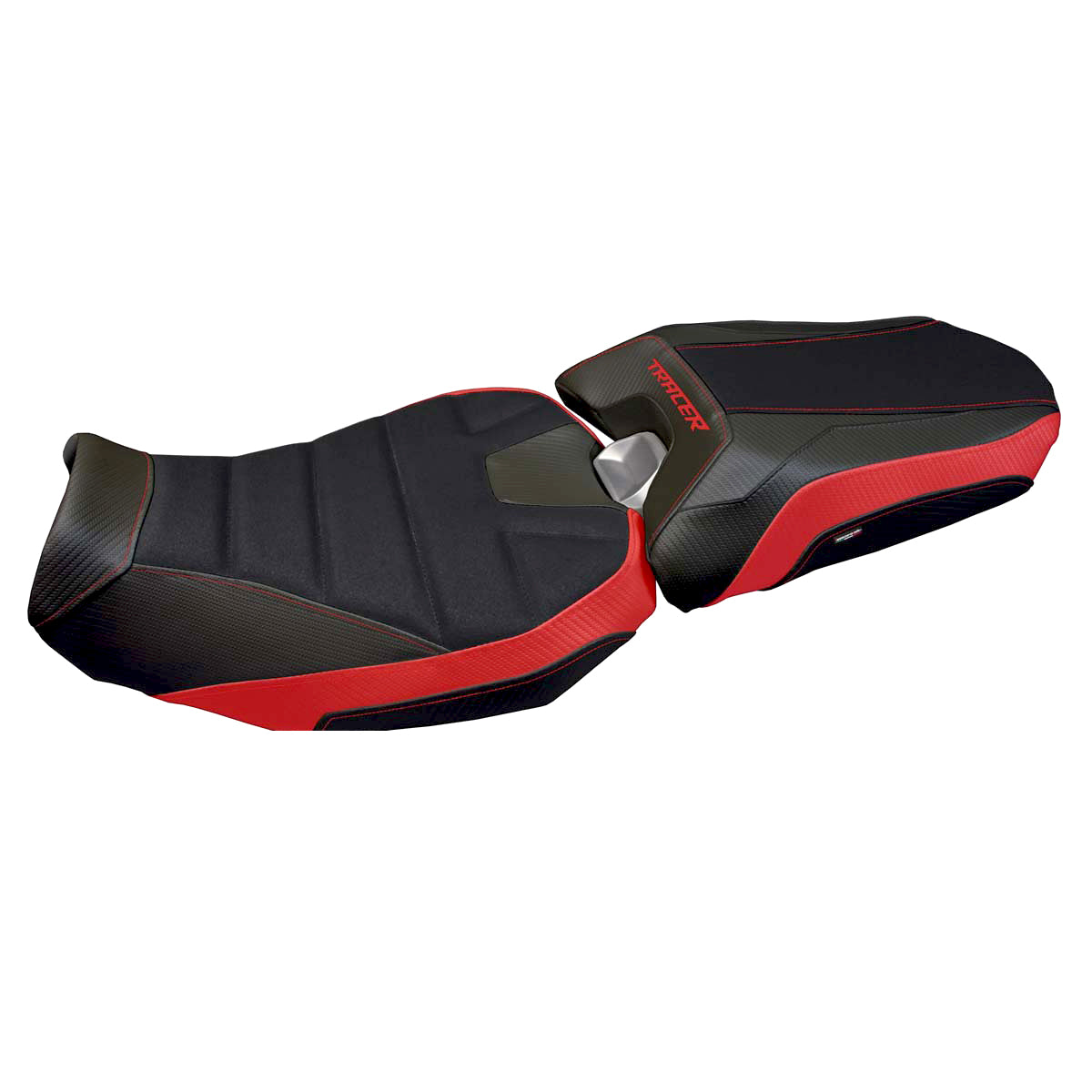 Yamaha Tracer 900 2018-2020 Seat Cover Tappezzeria Italia Ultragrip in Red and Black