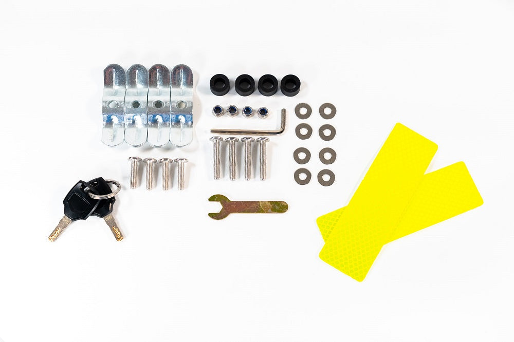 BMW R1250GS - Adventure 2019-2020 GPR Tech 55L Aluminum Top Case, Black with Mounting Plate