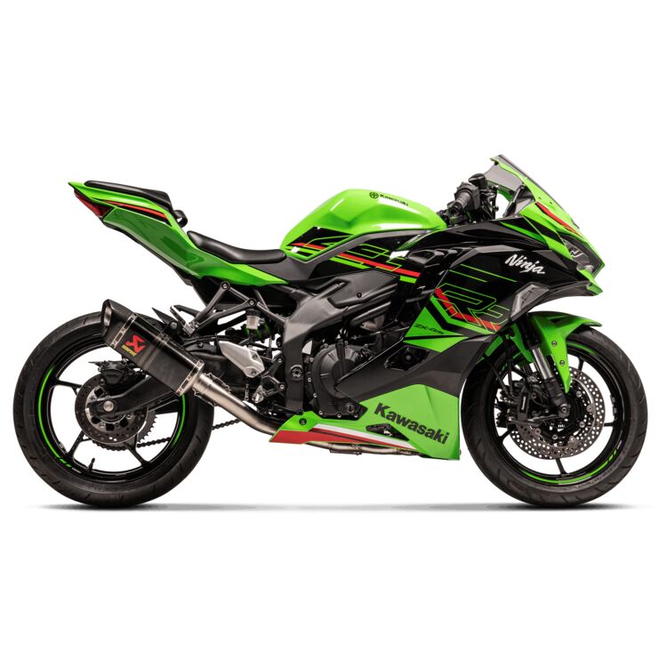 Akrapovic Exhaust Kawasaki ZX4R ZX4RR 2023 2024 Racing Line System in Carbon S-K2R3-APC