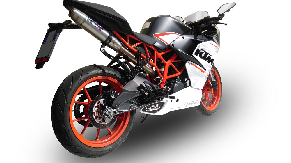 KTM Rc 390 2015-2016  Exhaust GPR Slip-on Deeptone Inox