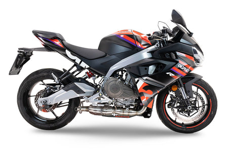 Aprilia RS 457 2024-2025 Exhaust GPR Full System Ghost Inox