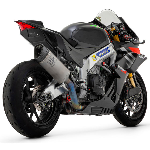 71002PT Arrow Aprilia RSV 4 1100 Factory 19-20 St.Steel Link Pipe+Titanium Pista Silencer With Carbon End Cap And Db Killer