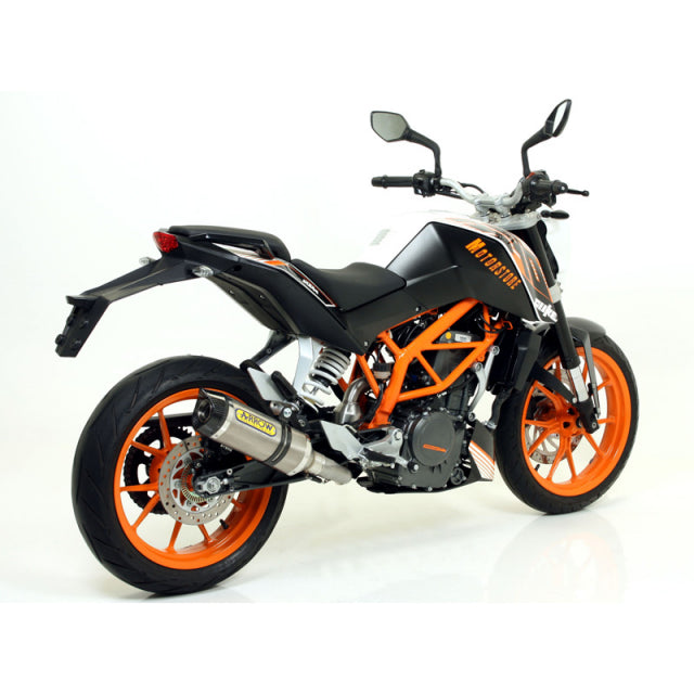 71813PK Arrow Street Thunder Exhaust, Titanium for KTM RC 125 / RC 390 Duke 390 13-16