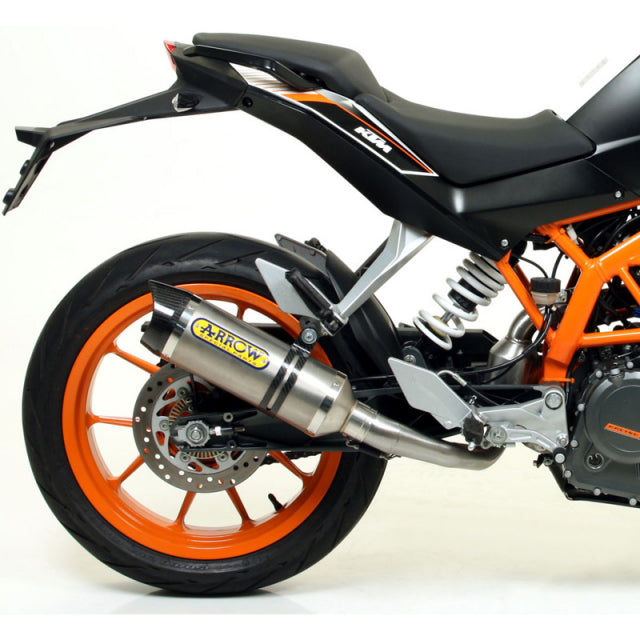 71813PK Arrow Street Thunder Exhaust, Titanium for KTM RC 125 / RC 390 Duke 390 13-16