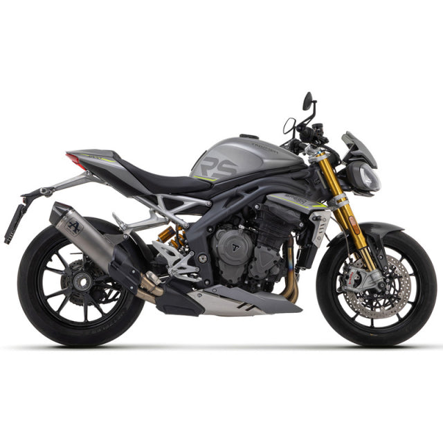 71955PK  Arrow Exhaust Race-Tech Slip-on Exhaust, Titanium for Triumph Speed Triple 1200 RS 21-24