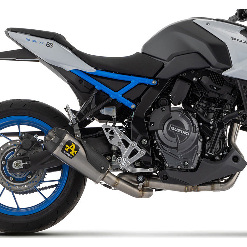 71956PKW  Arrow Suzuki GSX-8S 2023 - 2024 - 2025 Works Titanium Full System Exhaust, Titanium