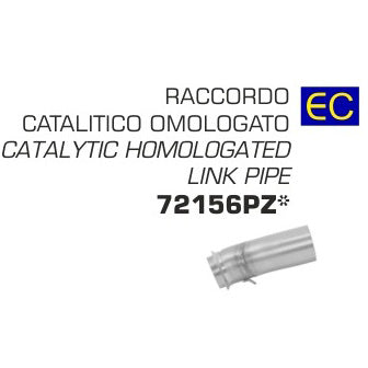 Arrow Ktm 690 Smc R/Enduro R'19 Catalytic Homolo. Link Pipe In Stainless Steel For Arrow Exh. And Original/Arrow Coll. 72156pz