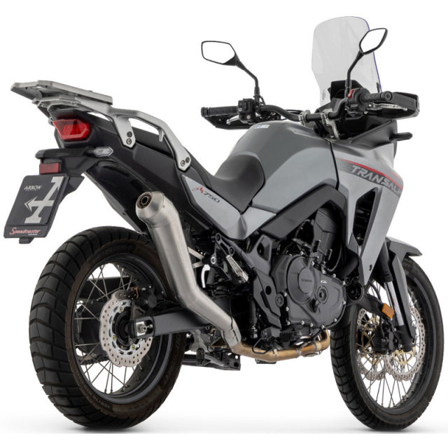 72002DR Arrow 72002DR Dakar Replica Racing Exhaust, Nichrome for Honda XL750 Transalp 23-24