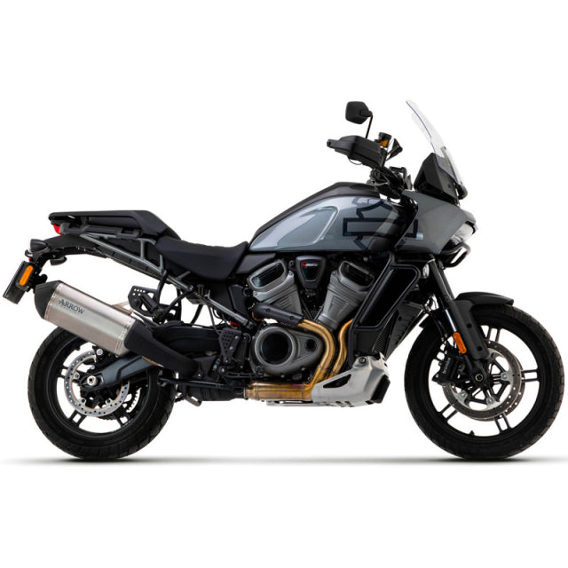 72507SK Arrow Sonora Slip-on Exhaust, Titanium for Harley 1250 Pan America (=2020-2025