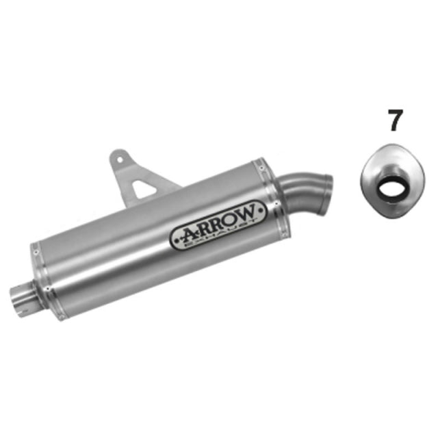 Arrow Honda Crf 1000l Africa Twin '16-17 Homol. Maxi Race-Tech Titanium Silencer For Original And 72129pd Collectors 72621po