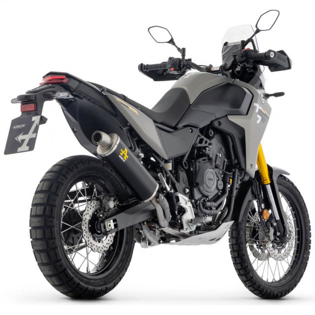 72662AON Arrow Indy Race Exhaust slip on Aluminum Dark for Yamaha Tenere 700 2025