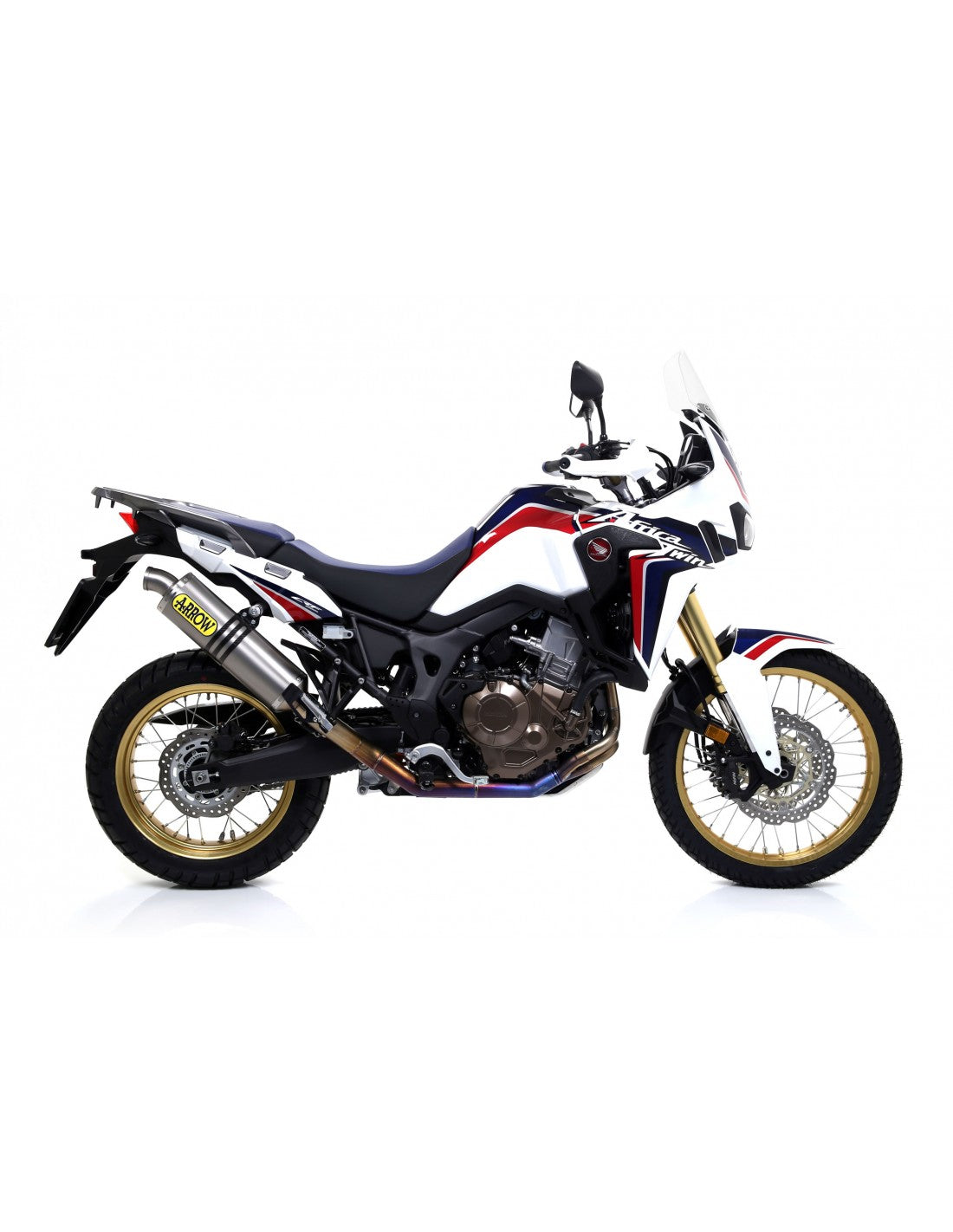 Arrow Honda Crf 1000l Africa Twin '16-17 Homol. Maxi Race-Tech Titanium Silencer For Original And 72129pd Collectors 72621po