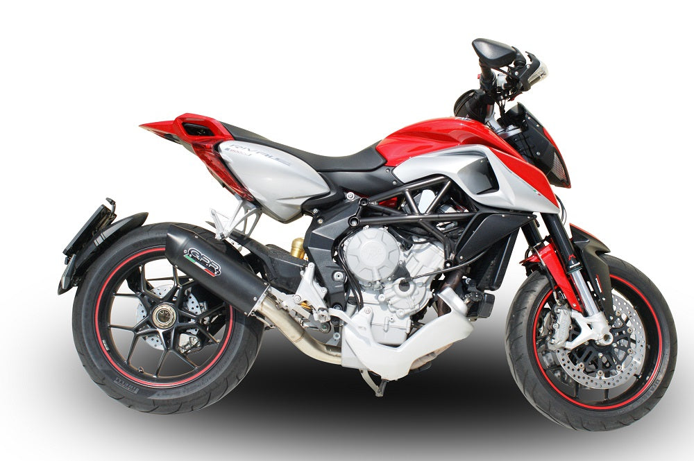 Mv Agusta Rivale 800 2014-2016  Exhaust GPR Slip-on Furore Nero