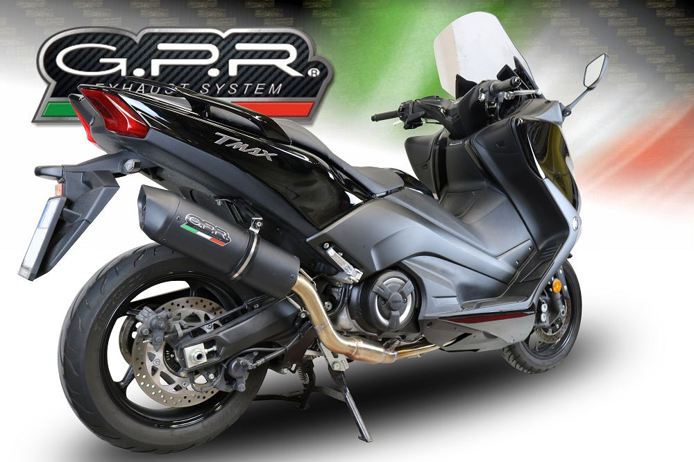Yamaha T-Max 530 2017-2019 Exhaust GPR Full System Furore Nero