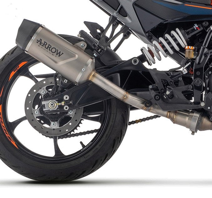 71972PK Arrow Exhaust slip on INDY EVO TITANIUM-CARBON END CAP for KTM DUKE 390 2024 - 2025