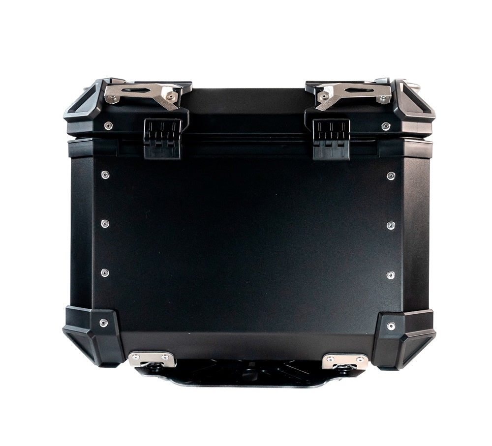 Suzuki V-Strom Dl 1000 2014-2016 GPR Tech 45L Aluminum Top Case, Black with Mounting Plate