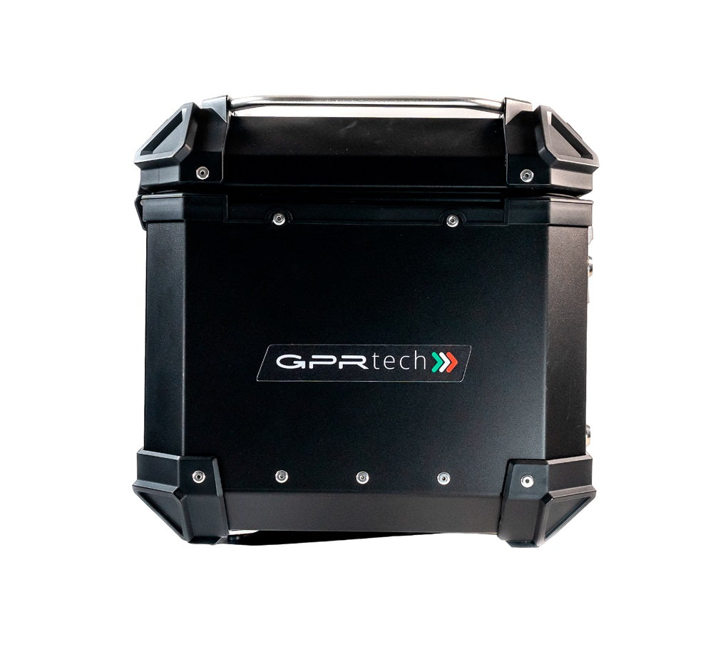 BMW R1250R R1250RS 2021-2023 GPR Tech 45L Aluminum Top Case, Black with Mounting Plate