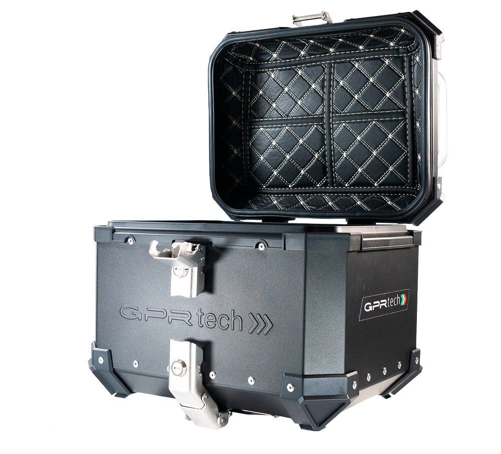 Voge Valico 300 Rally 2022-2023 GPR Tech 26L Aluminum Top Case, Black with Mounting Plate