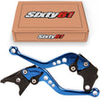 Yamaha Brake & Clutch Levers, Blue Shorty Adjustable