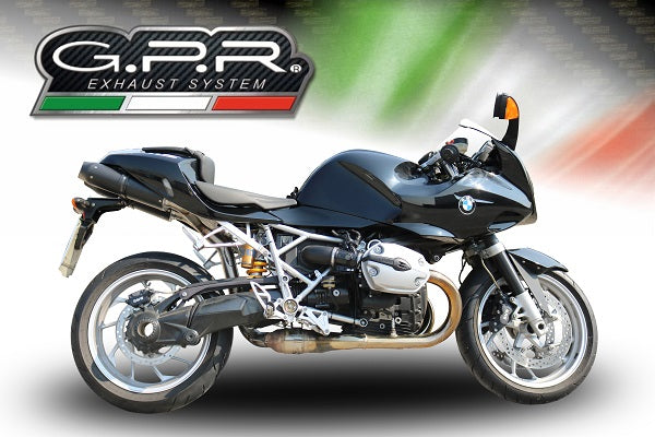 Bmw R1200S 2006-2008 Exhaust GPR Double Slip-on Furore Nero