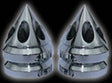 Sixty61 Suzuki GSXR1000 06-09 Bar Ends Chrome-Black