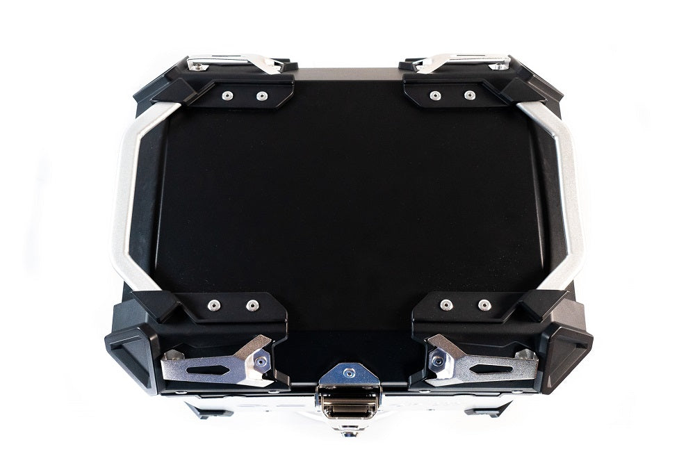 Kawasaki Versys-X 300 2017-2021 GPR Tech 45L Aluminum Top Case, Silver with Mounting Plate