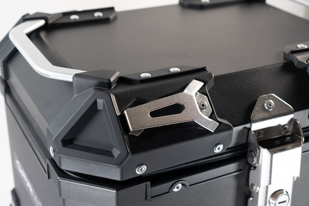 BMW F750GS 2021-2023 GPR Tech 55L Aluminum Top Case, Black with Mounting Plate