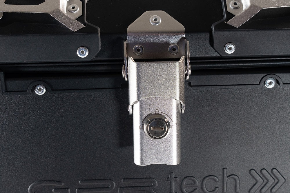 BMW F750GS 2021-2023 GPR Tech 55L Aluminum Top Case, Black with Mounting Plate