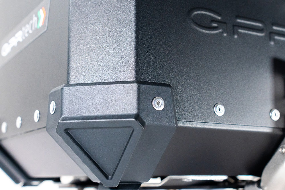 BMW R1250R R1250RS 2021-2023 GPR Tech 45L Aluminum Top Case, Black with Mounting Plate