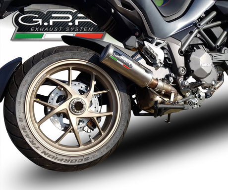 Ducati Multistrada 1260 2018-2020 Exhaust GPR Slip-on M3 Titanium Natural