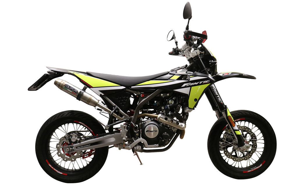 GPR Exhaust System Fantic Motor XMF 125 2021-2023, Albus Evo4, Slip-on Exhaust Including Removable DB Killer, Link Pipe and catalyst