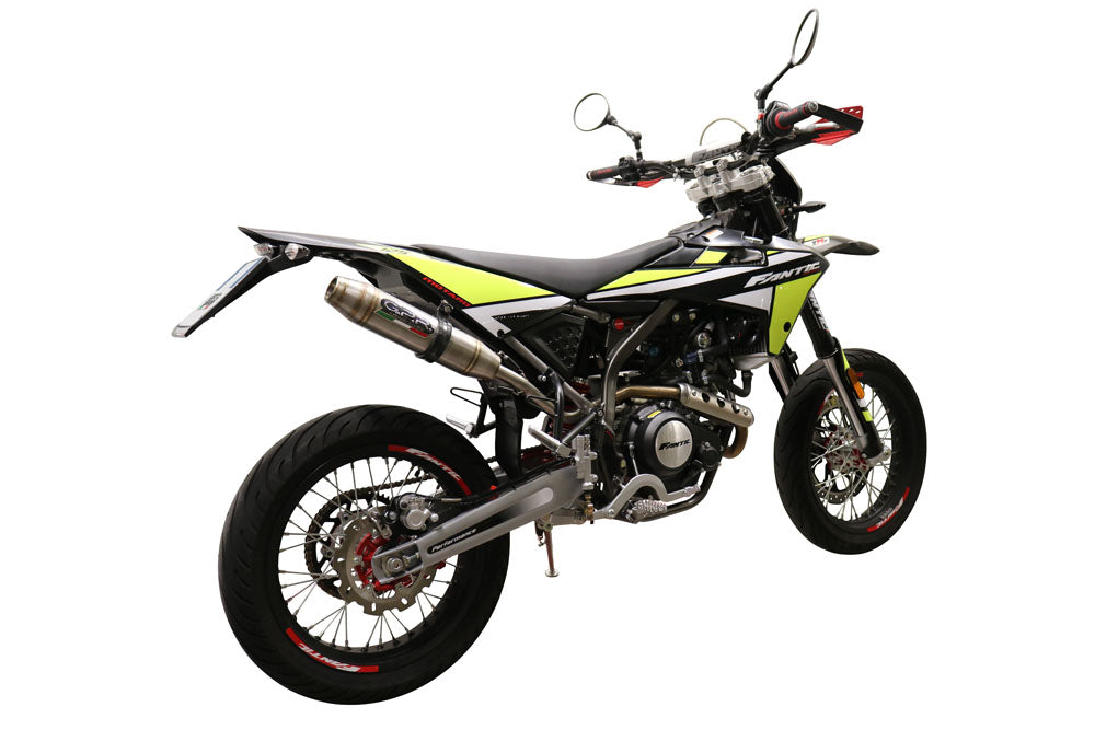 GPR Exhaust System Fantic Motor XMF 125 2021-2023, Albus Evo4, Slip-on Exhaust Including Removable DB Killer, Link Pipe and catalyst