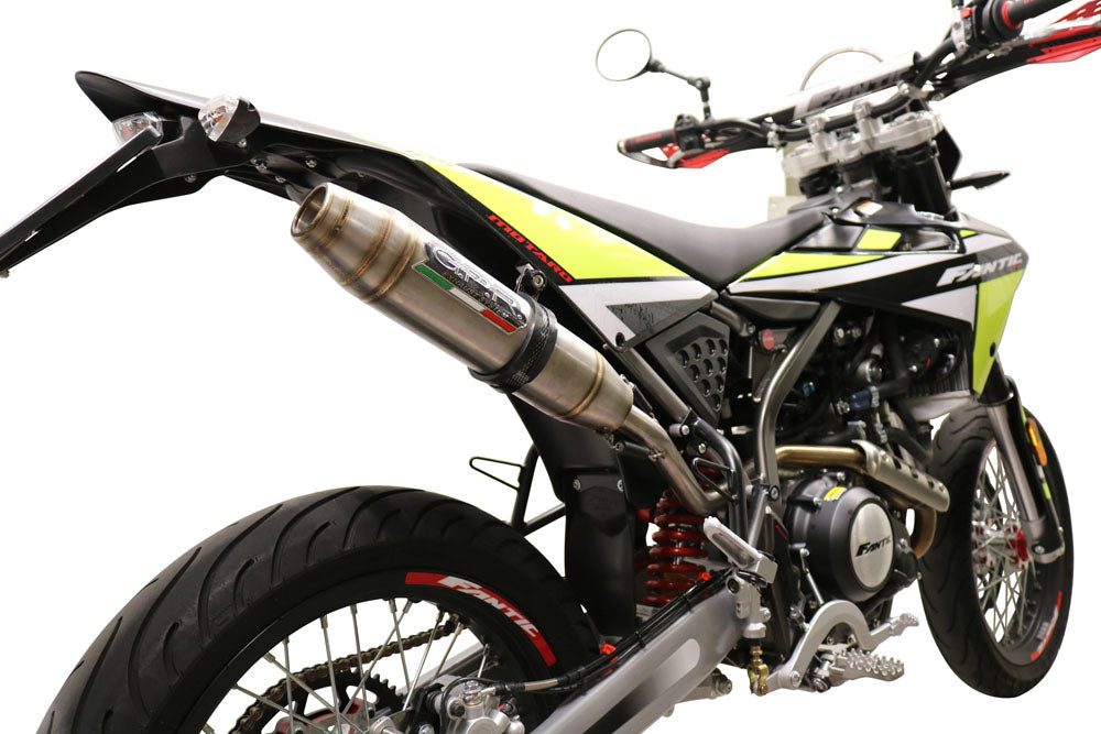 GPR Exhaust System Fantic Motor XMF 125 2021-2023, Albus Evo4, Slip-on Exhaust Including Removable DB Killer, Link Pipe and catalyst