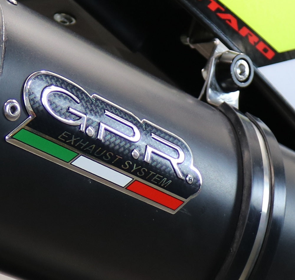 GPR Exhaust System Fantic Motor XMF 125 2021-2023, Furore Evo4 Nero, Slip-on Exhaust Including Removable DB Killer, Link Pipe and catalyst
