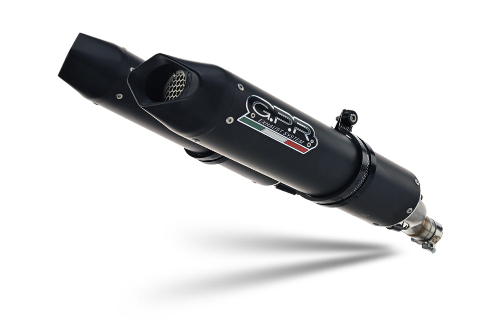 Aprilia Dorsoduro 900 2017-2020 Exhaust GPR Double Slip-on Furore Evo4 Nero